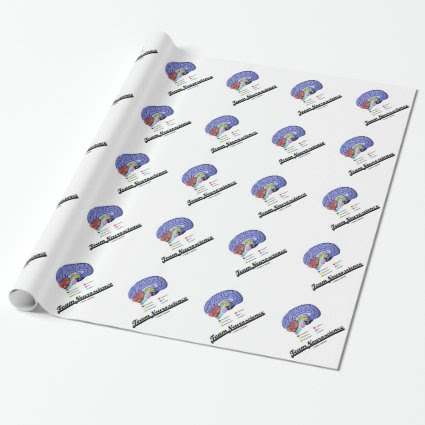 Team Neuroscience (Brain Anatomy Attitude) Gift Wrap Paper