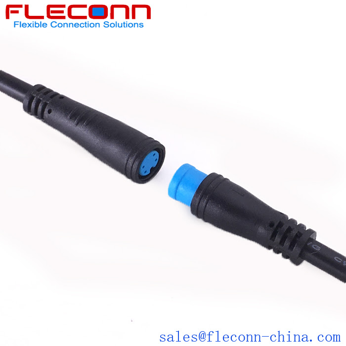 Ip66 4 Pole Male Female Waterproof Connector Cable For Led Lighting