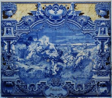 Panel of Portuguese ceramic tiles by Jorge Colaço (1922)
