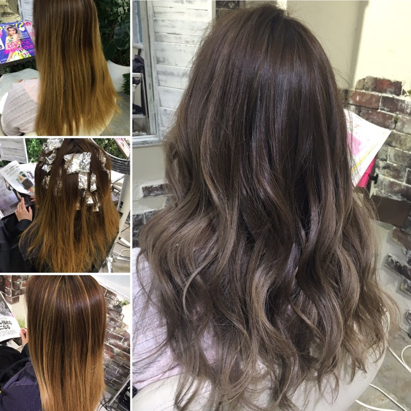 外国人風カラー グラデーションをした後にハイライトをたすとこーなる ミネコラ質感矯正 などヘアケア トリートメントに特化した渋谷の美容室セルサスの公式サイトです