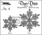  Crealies Duo Dies Sneeuwvlokken no. 4 / Crealies Duo Dies Snowflakes no. 4
