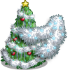 Silver Tinsel Tree