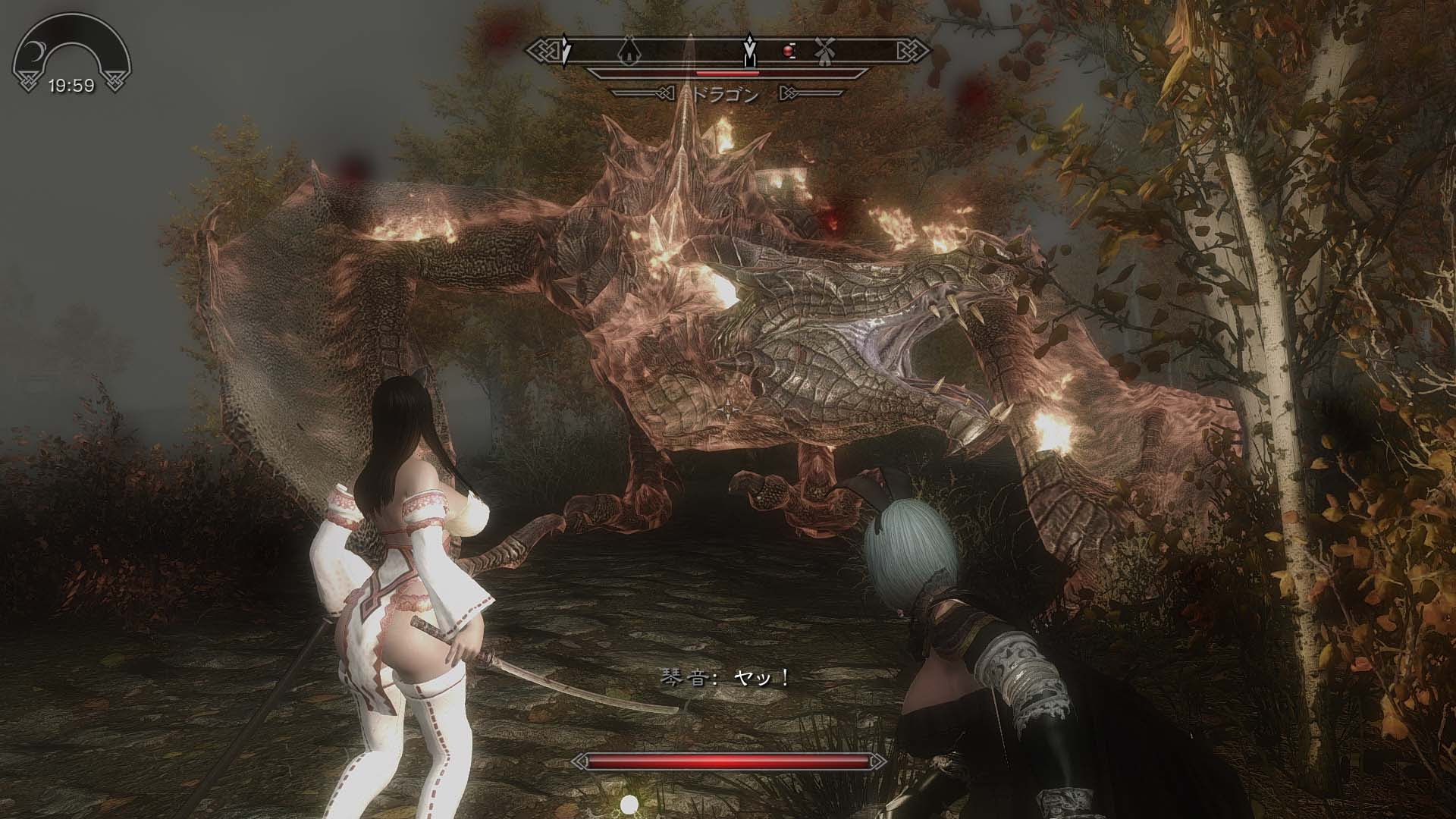 Skyrim ドラゴンの死体が降ってくる Polestar 北極星 ときどきにっき べーた