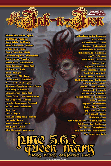  Beach California to the Ink N' Iron Tattoo Festival on the Queen Mary.