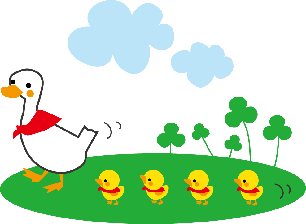 アヒル あひる イラスト 無料イラスト