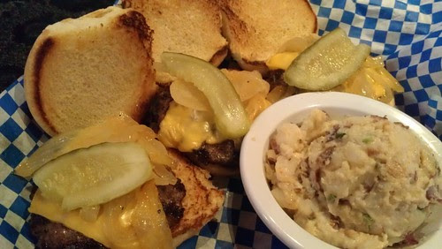 Sliders & Potato Salad @ Big Dog's Cafe