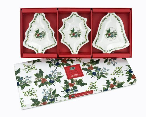 Portmeirion The Holly and The Ivy Christmas Dishes, Set of 3