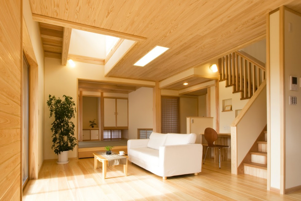 大きな吹抜けと広がりある間取りの住まい 注文住宅 石川県小松市 き楽な家 道場建設