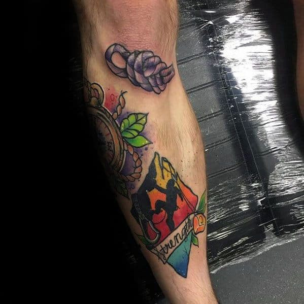 60 Rock Climbing Tattoos For Men - Climber Design Ideas