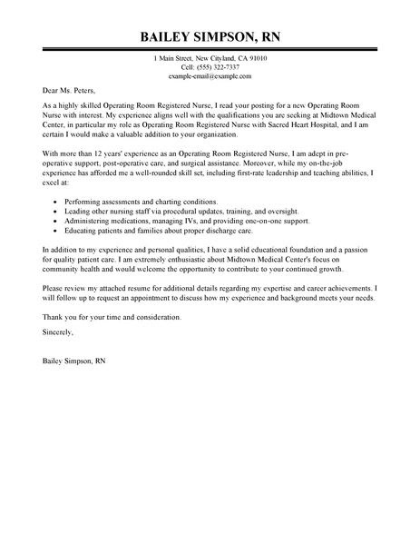 Cover letter nursing student On Sale