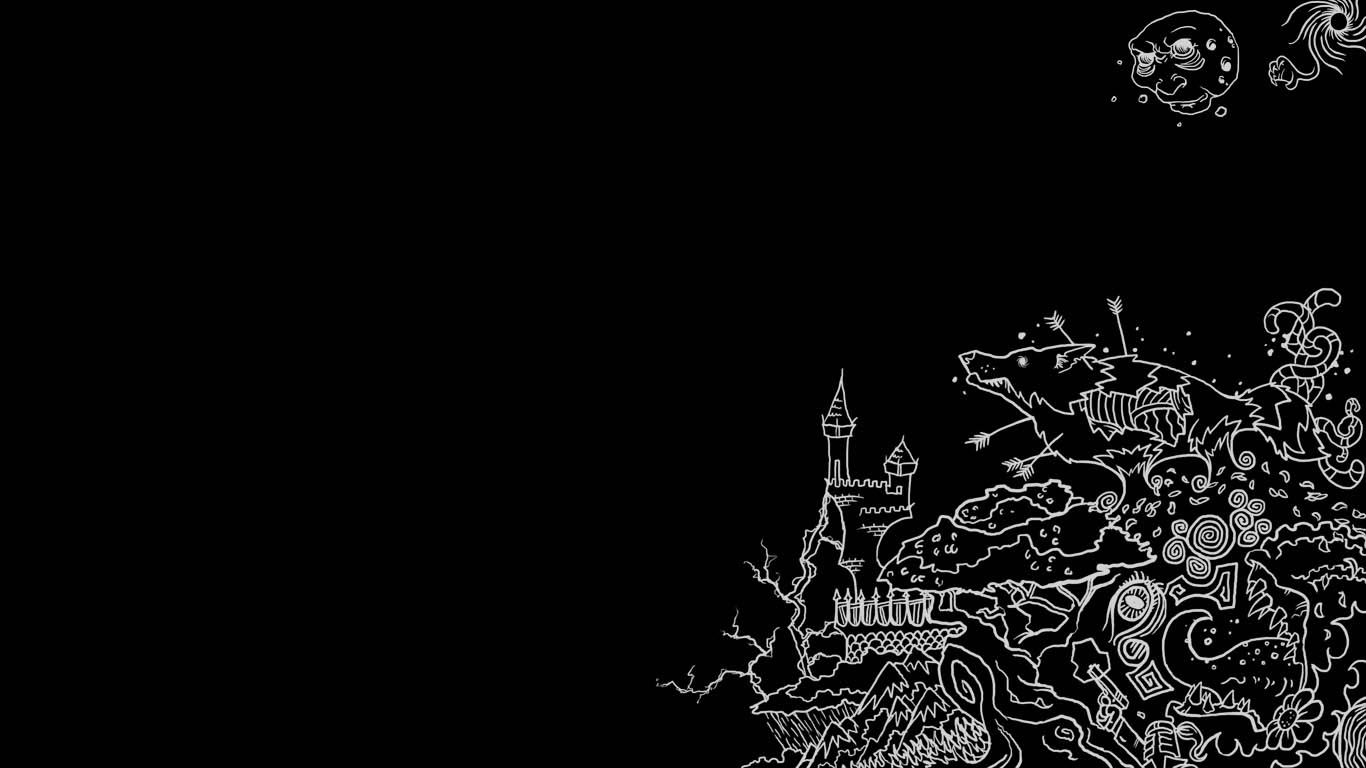 doodle art monster wallpaper hdimage