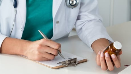 Doctor writing prescription