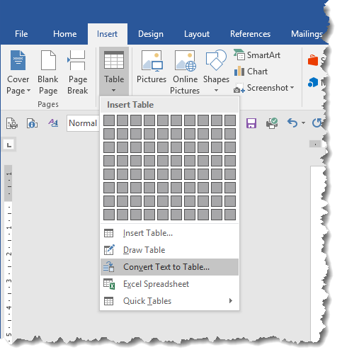 Convert Word labels to a mail merge data source