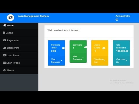 Loan Management System in PHP MySQL with Source Code