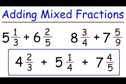 How To Add Fractions With Mixed Numbers