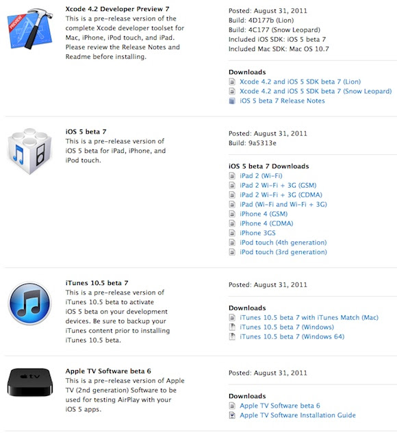 iOS 5 beta 7