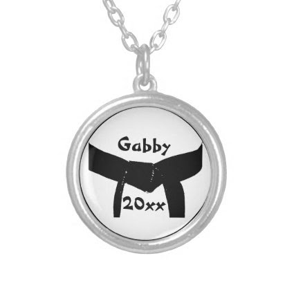 Martial Arts Black Belt Necklace