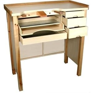 Amazon.com - Jewelers Work Bench W/ Metal Work Pan 3 Drawer New ...