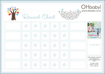 sticker paper printable nz chart Reward