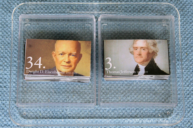 President Cards Matching Tray