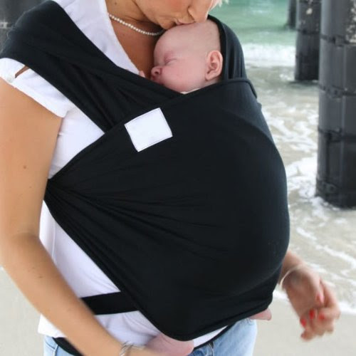 BestDealUSA Breastfeeding Black Baby Sling Stretchy Wrap Carrier for Birth to 3 yrs' Baby