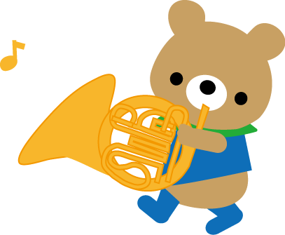 楽器 音楽隊 音楽会 のイラスト 無料イラスト素材３