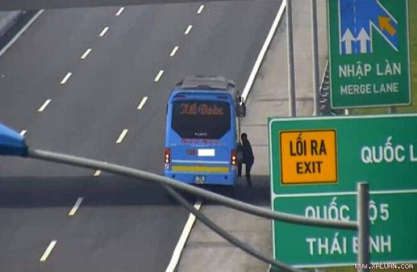 Hình ảnh trích xuất từ hệ thống camera trên cao tốc. Ảnh: Cục CSGT