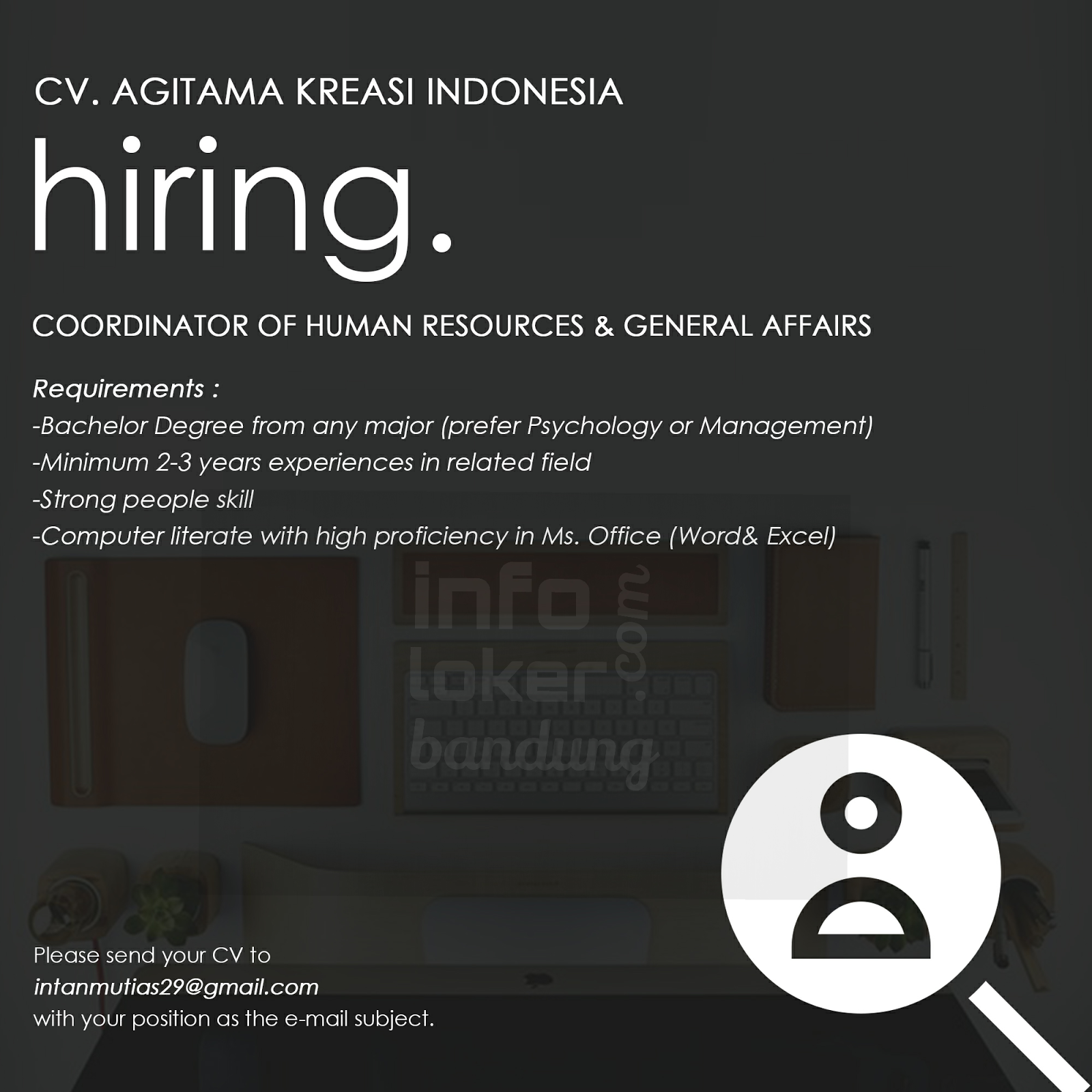 Lowongan Kerja CV. Agitama Kreasi Indonesia Februari 2017