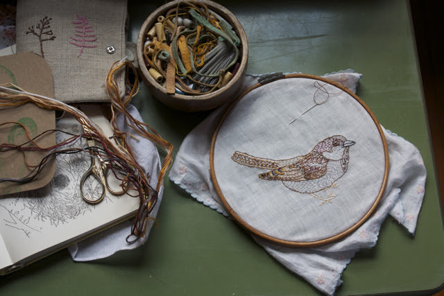 slow sparrow stitching