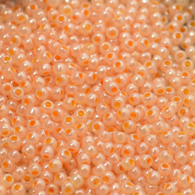 tb11r904 Japanese Seedbeads - 11/0 Toho Seedbeads - Apricot Ceylon