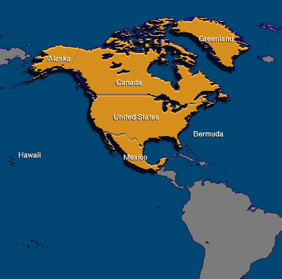  and BELIZE is the border between North America and central America