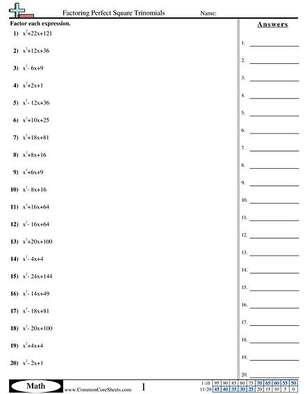  factoring expressions worksheet 7th grade