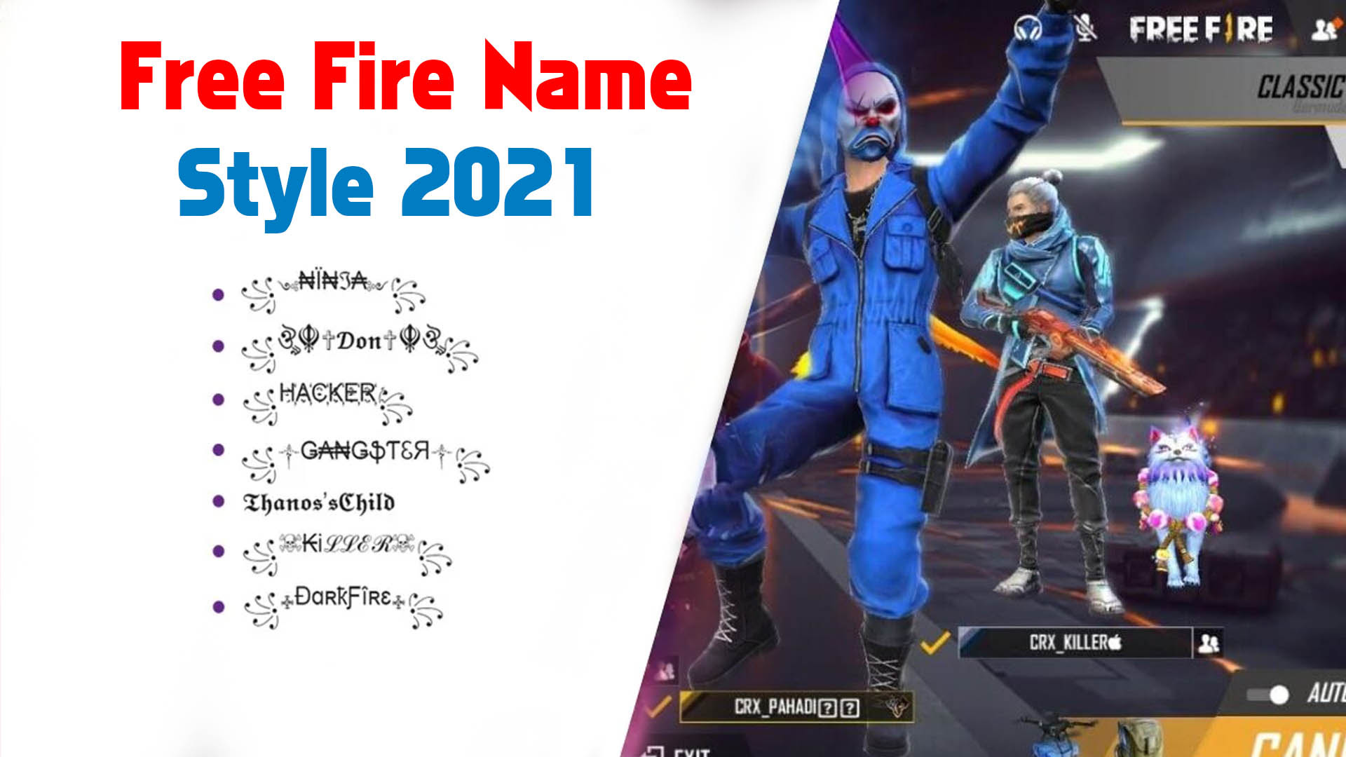 Free Fire Name 22 Best Stylish Free Fire Nickname 500