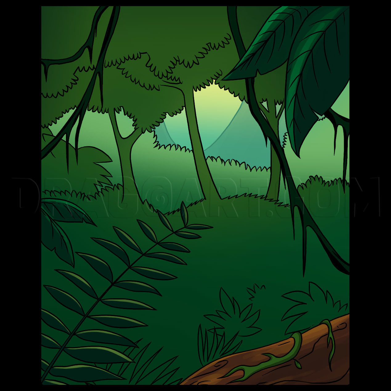 Tropical Rainforest Tropical Rainforest Drawing