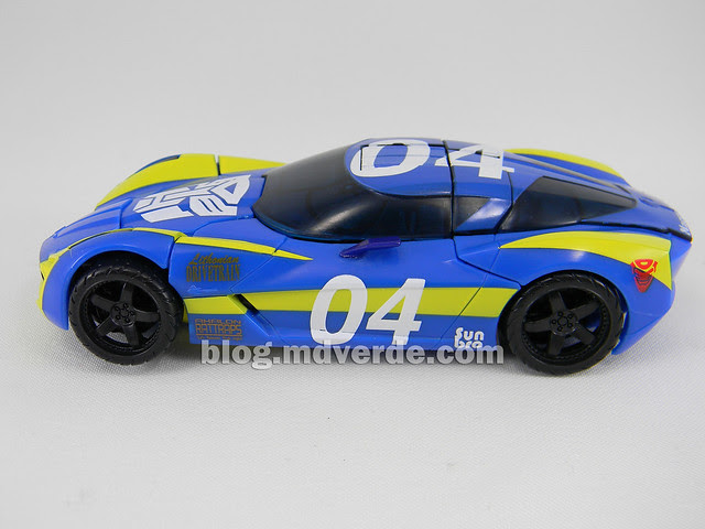 Transformers Sideswipe DotM Deluxe Walmart - modo alterno