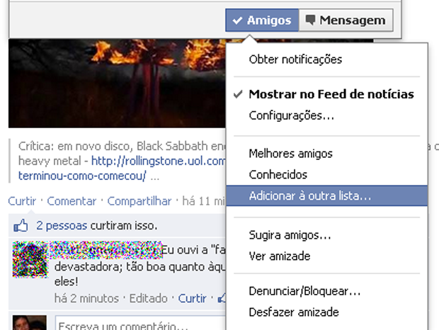 Criando novas listas no Facebook (foto: Reprodução/João Kurtz)