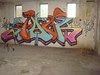 Stack Piece Graffiti with Arrow Design