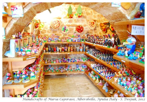 Shop of Maria Caporaso, Alberobello, Apulia region Italy
