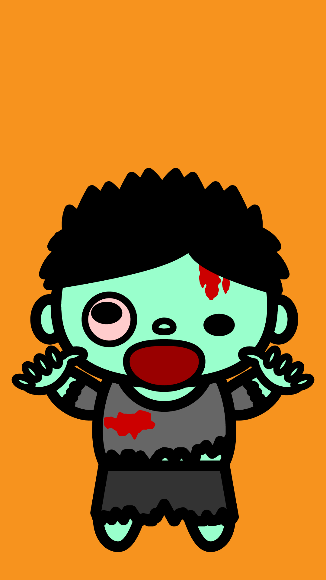かわいいゾンビ 男性 壁紙 Iphone の無料イラスト 商用フリー オイデ43