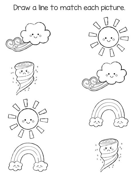  free printable weather worksheets for kindergarten
