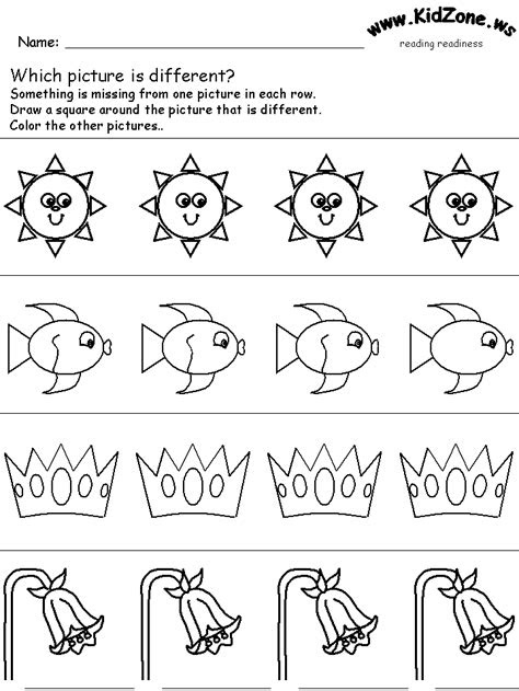 All children develop as individuals. spot differences 4