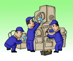 働く 面白い 作業者 男性