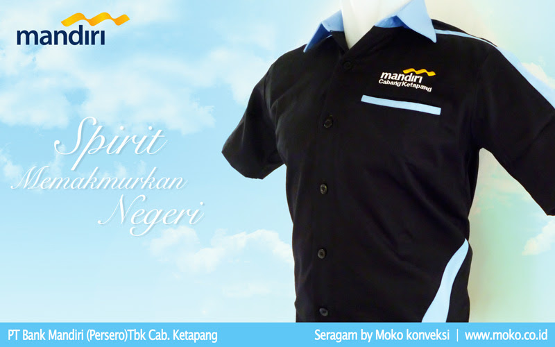 Baju Seragam Kerja Bank Mandiri Cabang Ketapang KONVEKSI Baju Seragam Kerja Bank Mandiri Cabang Ketapang KONVEKSI