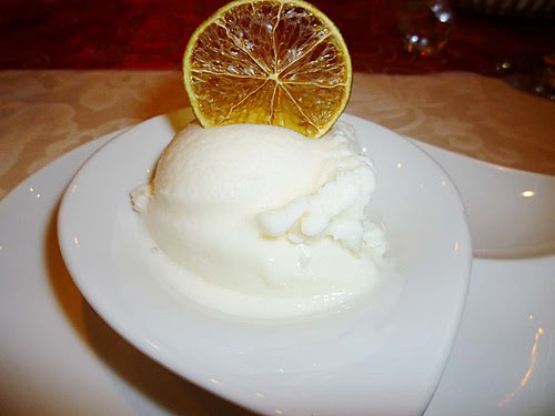 Zitronensorbet