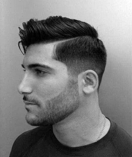 men's haircut fade part