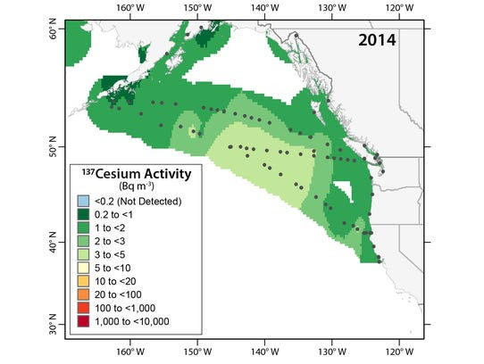 137 Cesium Activity in 2014.