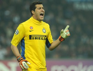 Julio César goleiro Inter de Milão (Foto: Getty Images)
