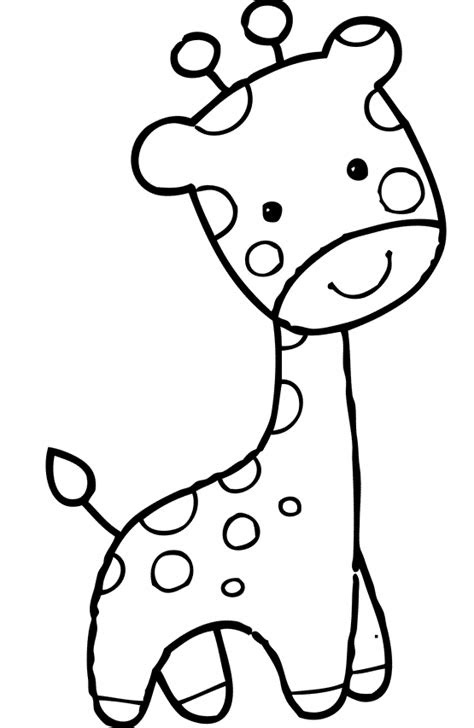 I really love the more minimalist style of this giraffe coloring page. giraffe with funny face coloring pages for kids dcs printable