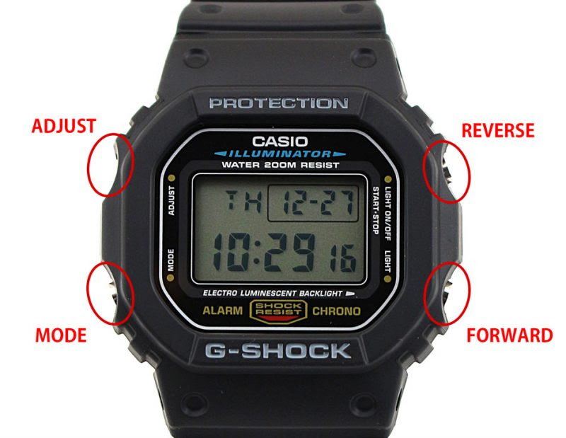 G Shockの時刻合わせをやってみよう Time October