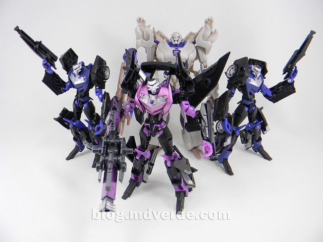 Transformers Jet Vehicon Deluxe - Prime Arms Micron - modo robot vs Vehicons RiD vs Megatron